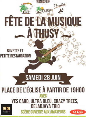 concert crazytrees fete de la musique Thusy